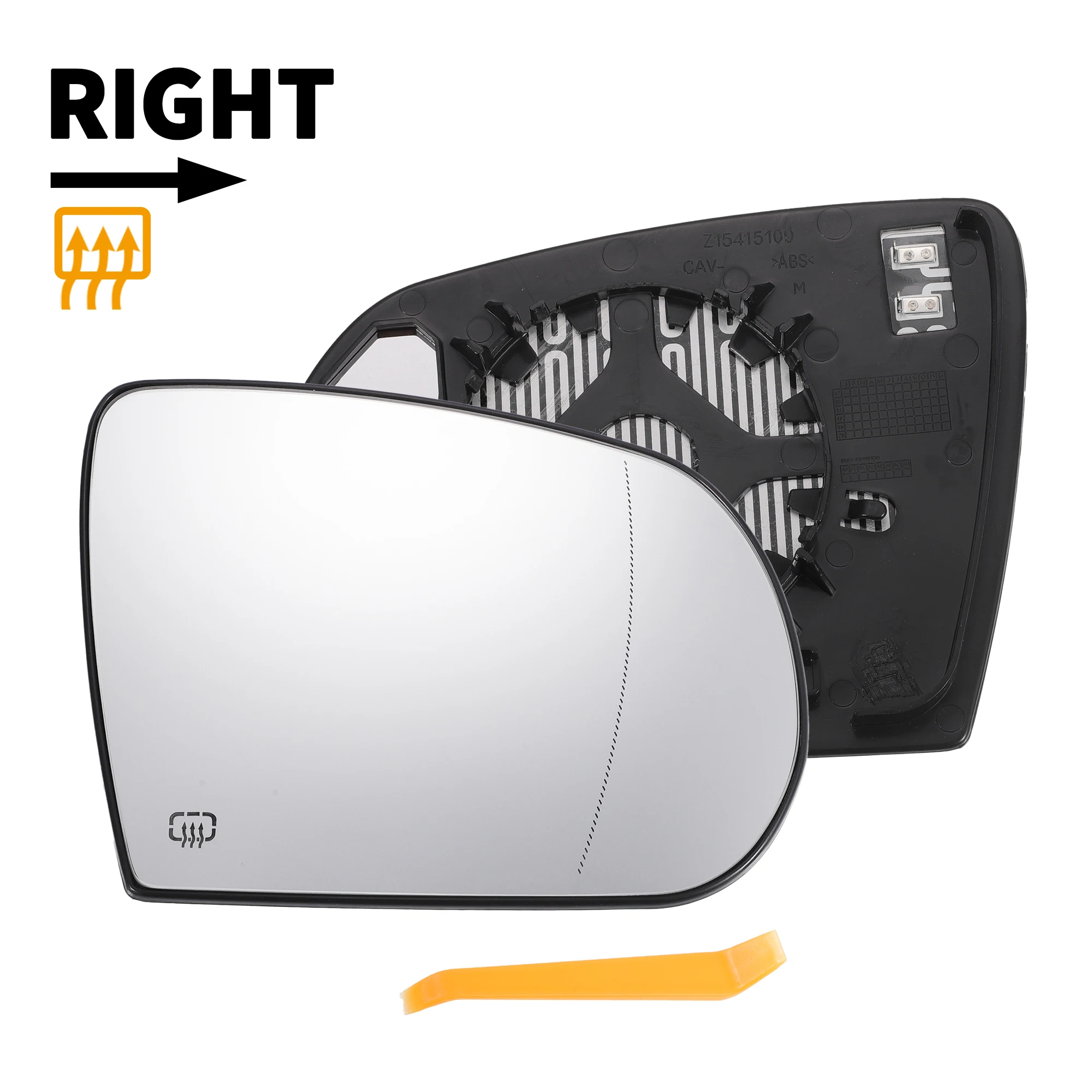 

Автомобильное зеркало заднего вида UXCELL, левое, правое, белое стекло с подогревом сзади для Jeep Cherokee 2014-2019 для Jeep Compass 2017-2021