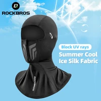 rockbros cycling mask summer balaclava ice silk bicycle cap bandana sports running headband windproof riding cool summer mask