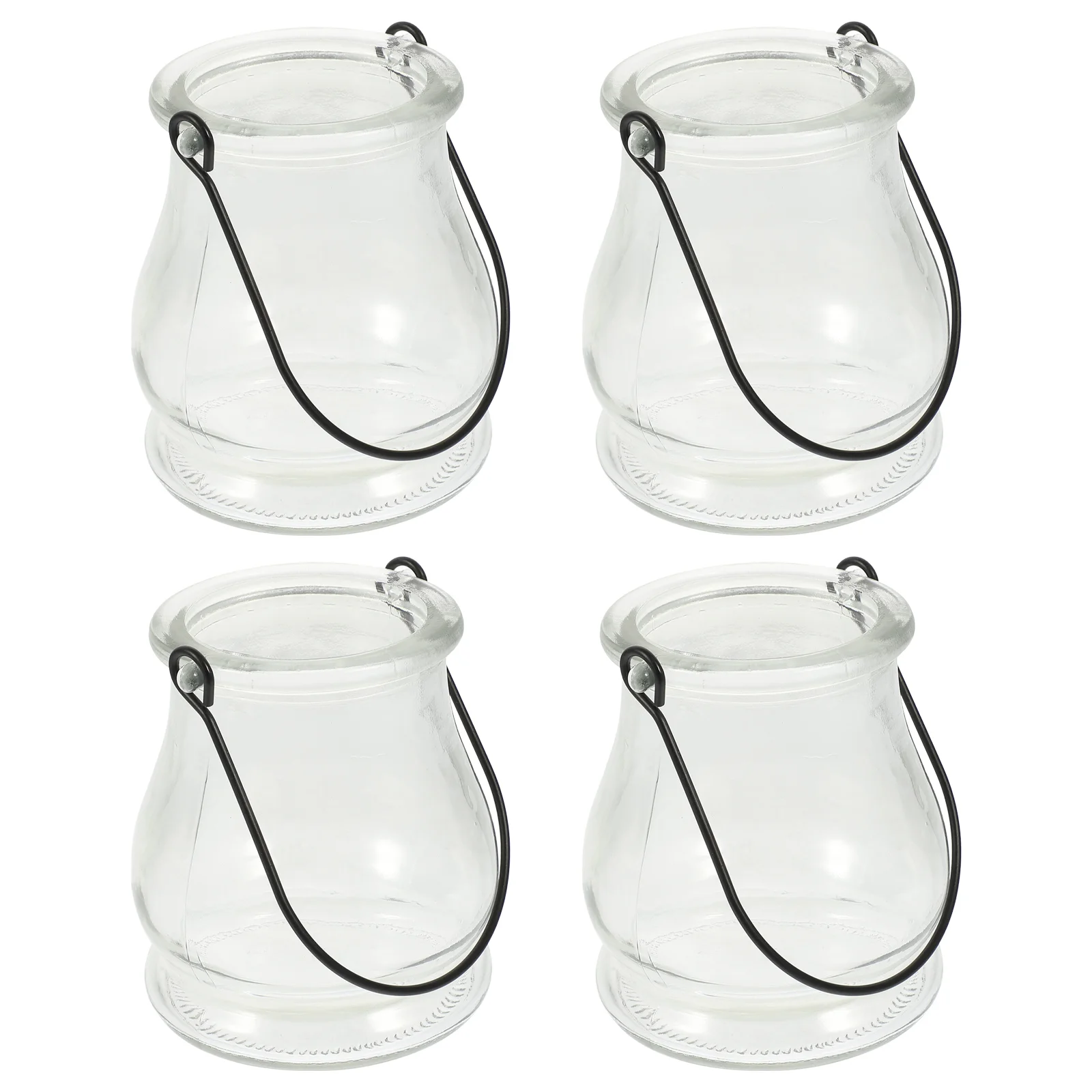 

4 шт., декоративные стеклянные подсвечники для цветов