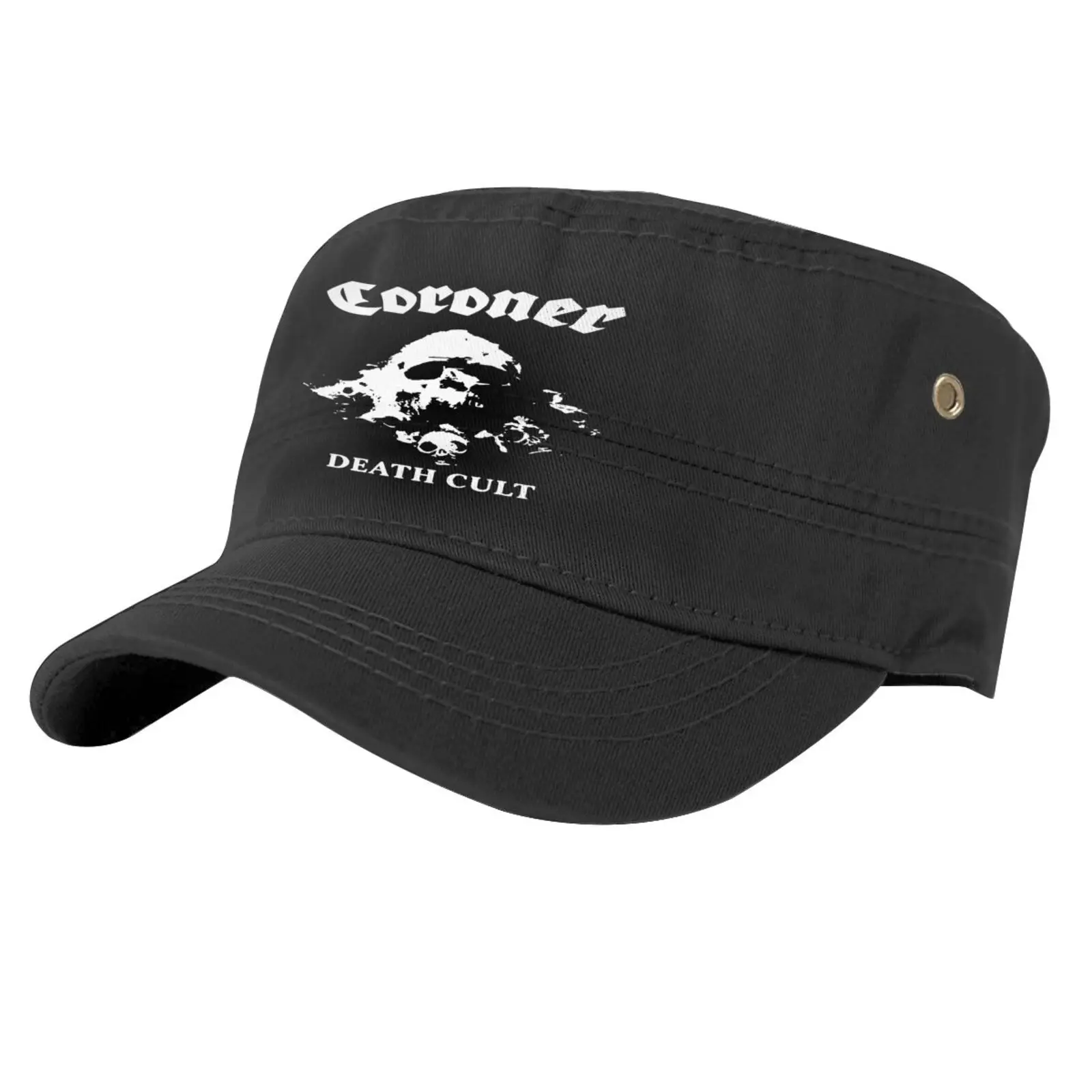 

Coroner Death Cult Thrash Metal Band Cap Hip Hop Hat Men Woman Beret Summer Men's Hats Knitted Balaclava Ladies Hat Men's Caps