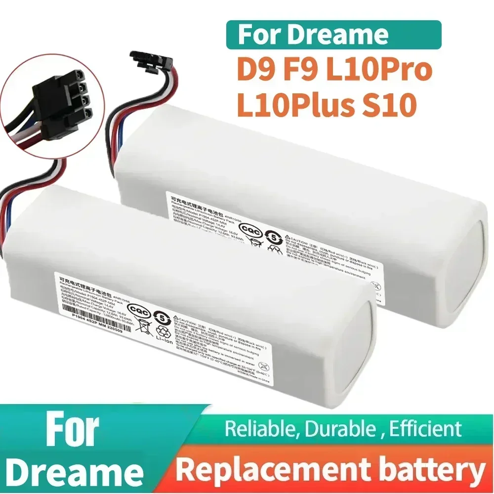 Оригинальный аккумулятор для Dreame F9 D9 L10 Pro Plus RLS3 RLS5 RLS5L RLS5D 14 в 12800 мАч аксессуары