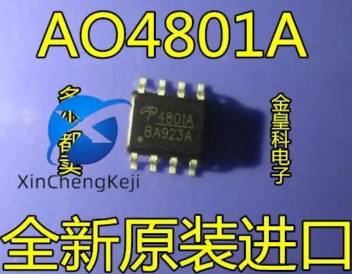 

20pcs original new AO4801A SOP84801A LCD high-voltage board power MOS 8-pin 5A30V