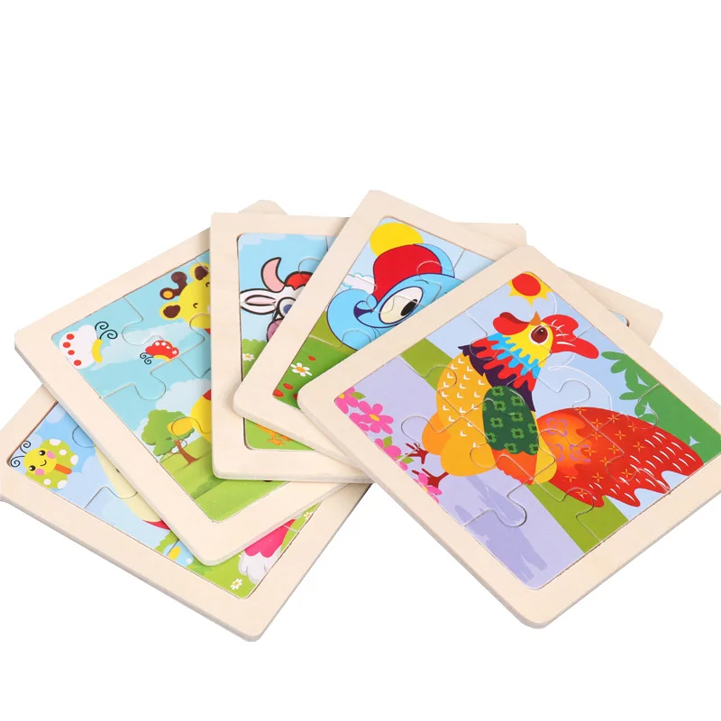 

1/4 PCS 3D Paper Jigsaw Puzzles for Children Kids Toys Baby Educational Puzles Jigsaw Tangram Game Puzzle Toy