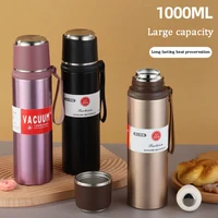 High Capacity Business Thermos Mug Stainless Steel Tumbler Insulated Water Bottle Vacuum Flask For Office Tea Mugs