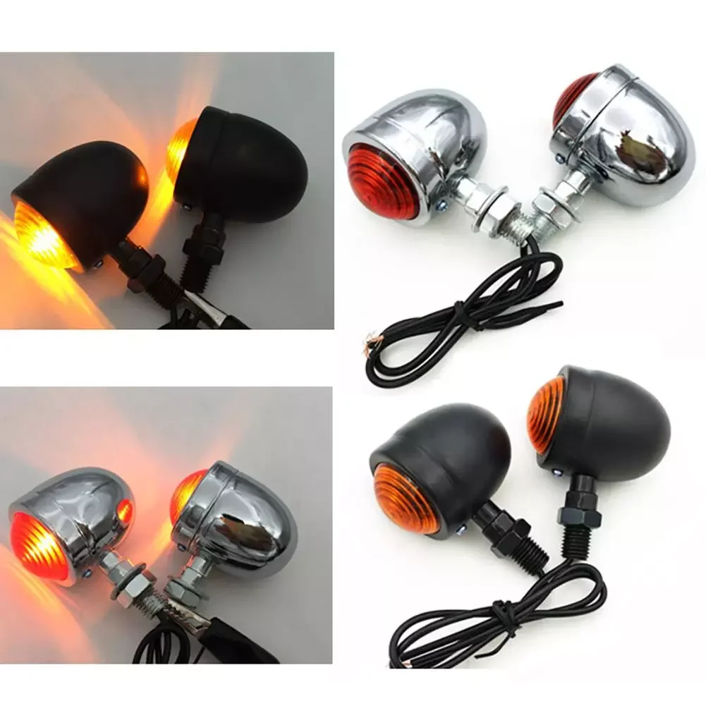 

1 Pair Motorcycle Motorbike Dirt Bike 12V Turn Signal Indicator Lights Lamp 2019