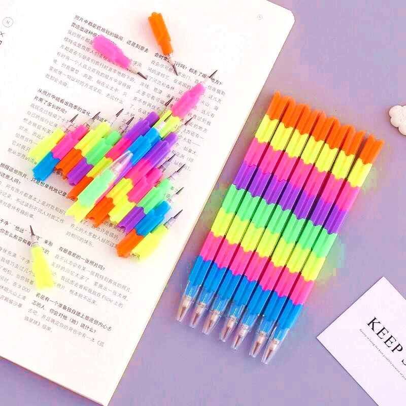 

12PCS Rainbow Pencil Gift Birthday Party Favor Kids Gift Wedding Guest Souvenir Giveaway Kindergarten School Prize Child Present