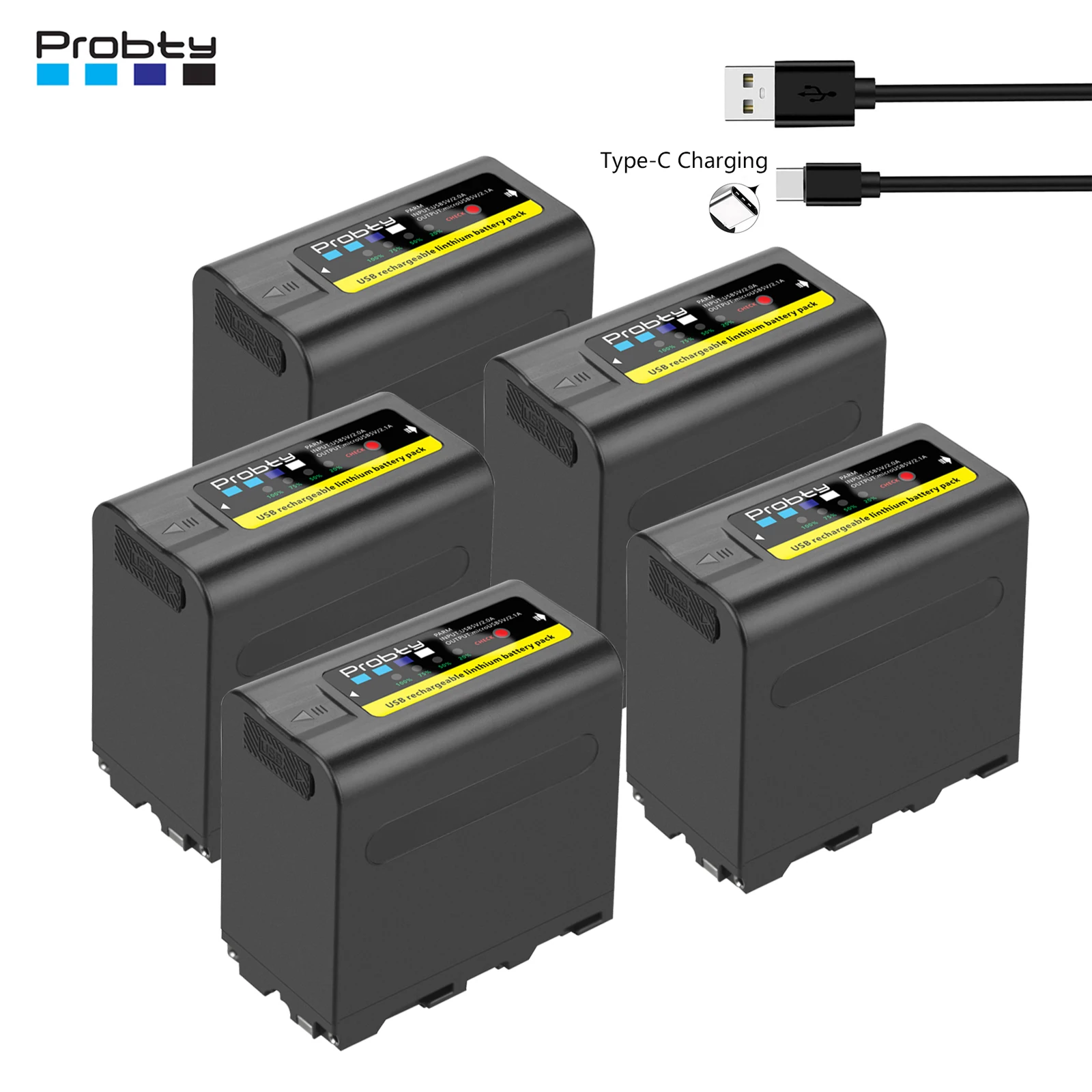 USB-выход 8800 мАч, Φ NP-F960 Battery UCB-C-порт для Sony