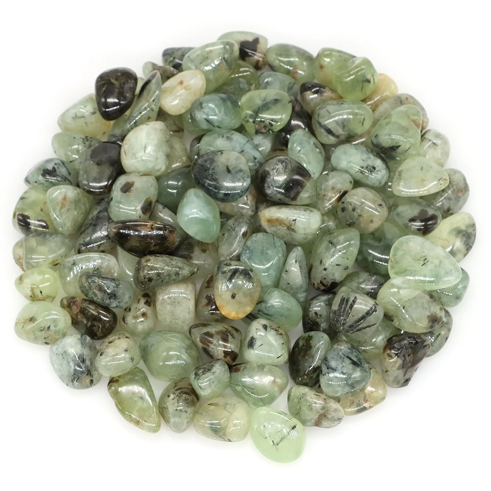 Натуральные опущенные камни из пренита зеленый виноградный кварц кристалл