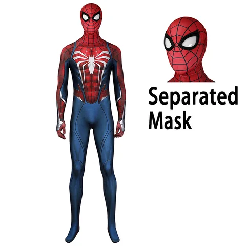 Косплей-костюм спайдермена для мальчиков, расширенный костюм Человека-паука PS5, костюм супергероя спайди с 3D принтом из спандекса для Хэллоуина, Комбинезоны для взрослых Zenzai
