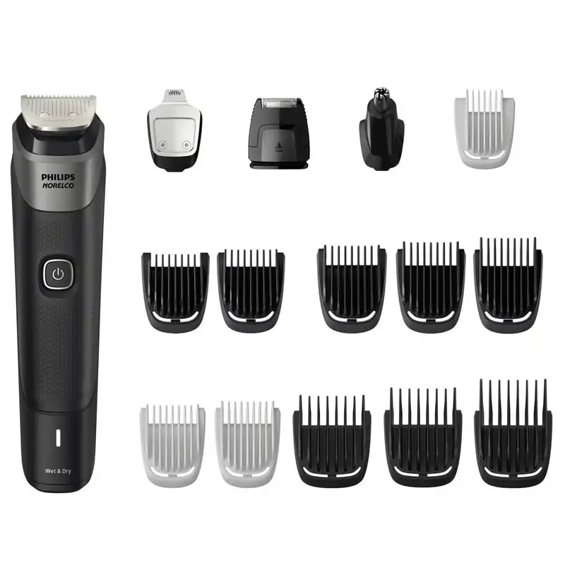 

Multigroom Series 5000 18 Piece, Beard Face, Hair, Body Hair Trimmer For Men - No Oil MG5900/49