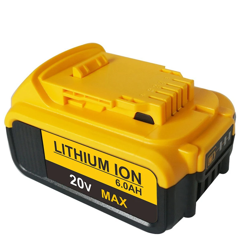 

18V 6.0Ah MAX XR 18650 Battery Power Tool Replacement for DCB184 DCB181 DCB182 DCB200 20V 6A 18v Battery With Charger