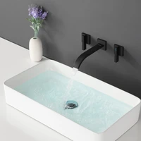 delicate wall mounted basin faucet chrome bathroom hot cold water mixer tap
