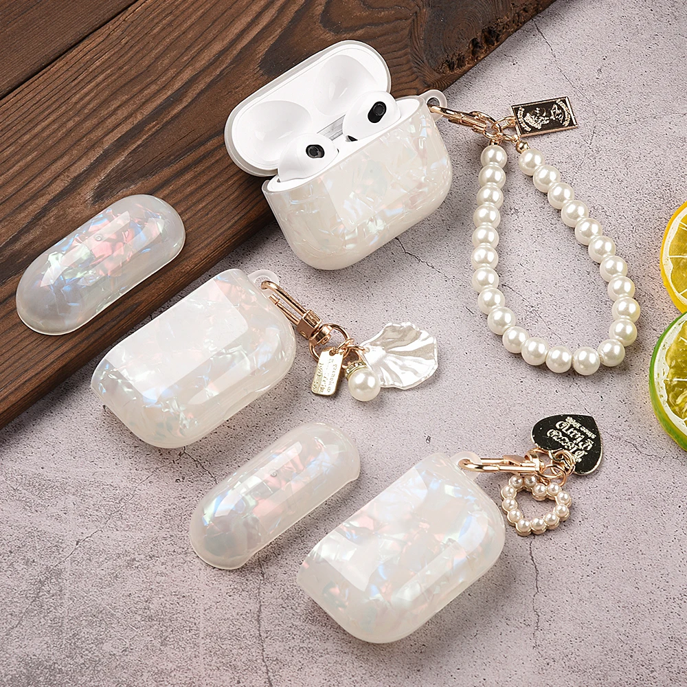 

Pearl Shell Case For Airpods 3 Airpods3 Sleeve Earphone Protective Case For Apple Airpods 3 Pro 2 1 3rd With Buckle Funda Coque