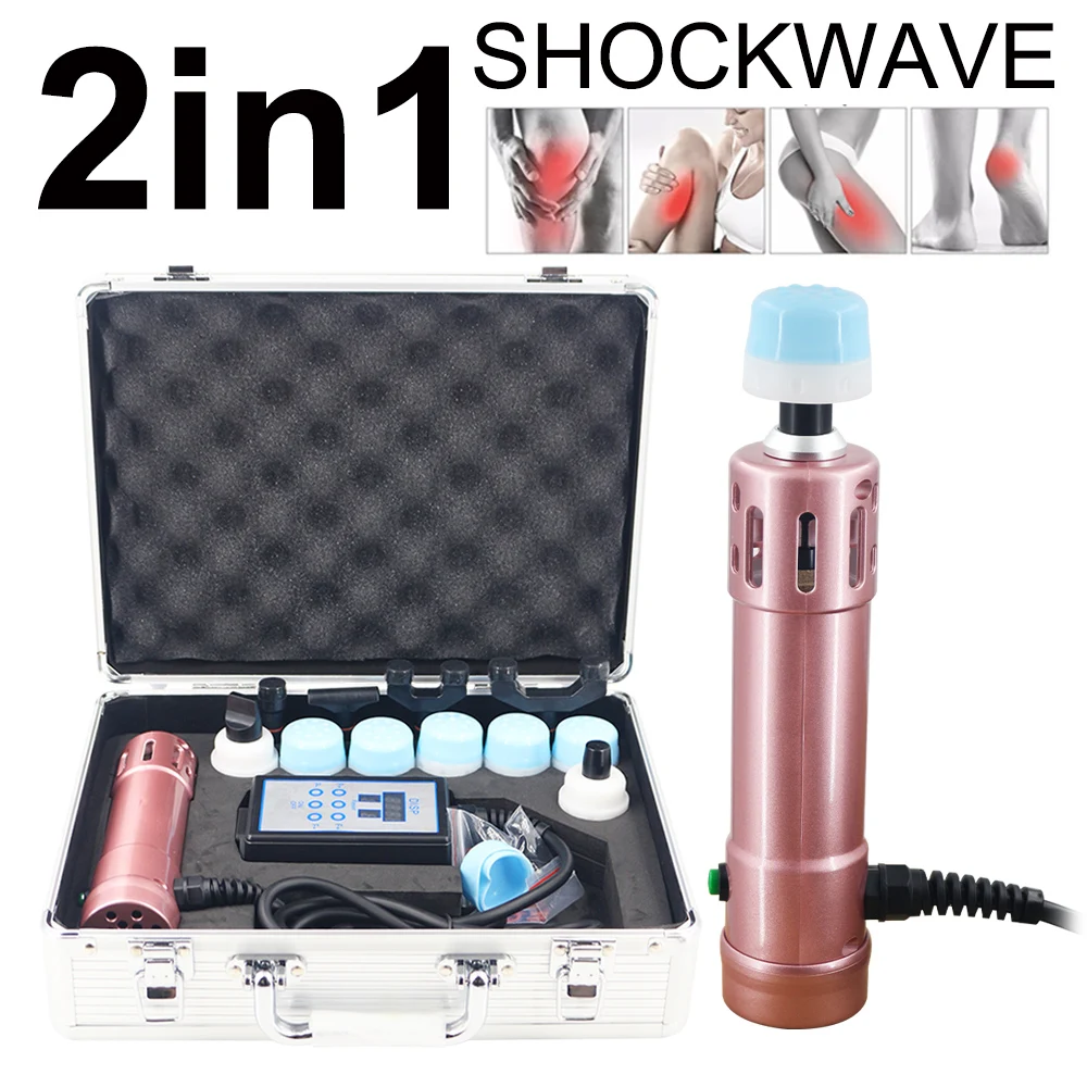 

Shockwave Therapy Machine 2 in1 Chiropractic Gun For ED Treatment Shock Wave Physical Therapy Pain Relief Shoulder Massager New