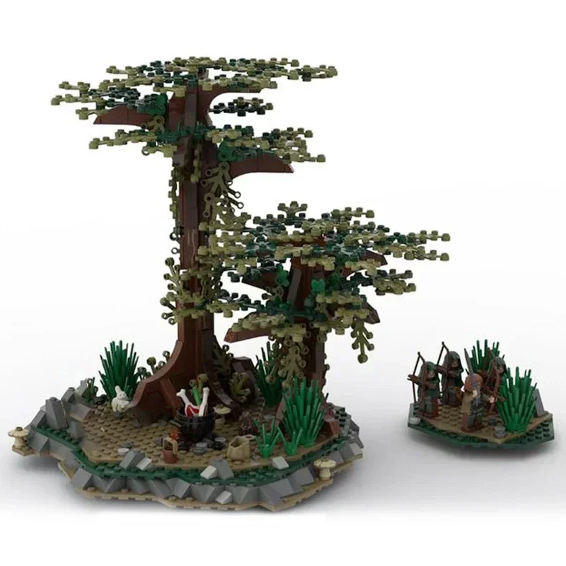 Кольца Модель фильма Moc Строительные кирпичи Кавалерия Амбуш Боевая технология