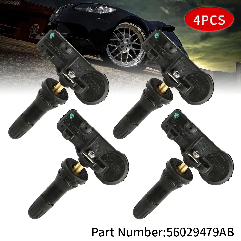 

4pcs TPMS Tire Pressure Sensor For Dodge Charger Avenger Chrysler Suzuki Jeep Car Tire Pressure Monitoring Sensor 56029479AB