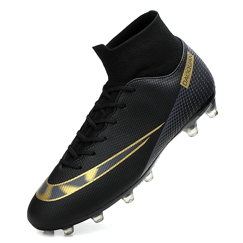 Football Boots Men Professional Non-slip High Ankle Soccer Shoes Society Boys TF/FG Comfort Lightweight Soccer Cleats Sneakers