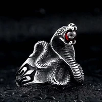 ratelslang ring vintage verzilverd snake ring motorfiets party exaggerated serpentine punk trend ring variety of choices