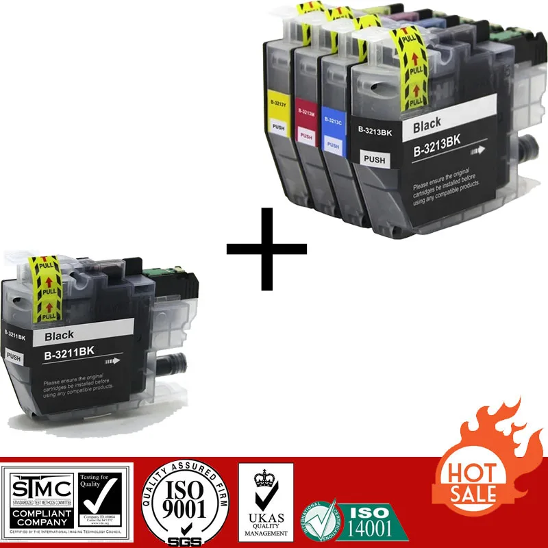 Совместимый картридж Brother для LC3213 LC-3213 костюм DCP-J572DW/DCP-J772DW/DCP-J774DW/MFC-J491DW/MFC-J497DW