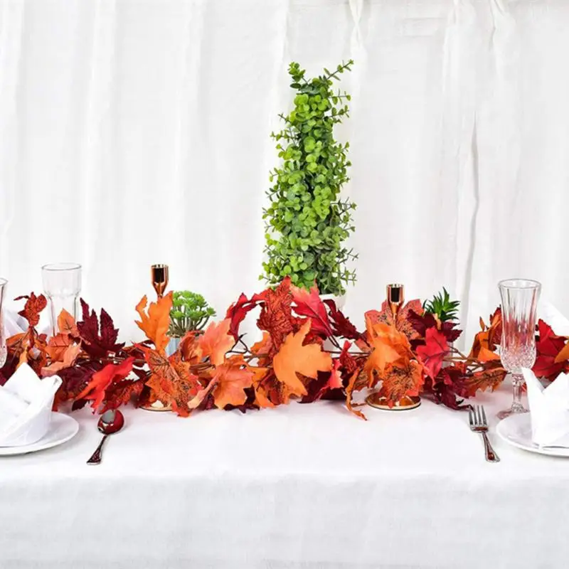 

Осенний декор из кленовых листьев, реалистичный кленовый лист, Потрясающий яркий осенний цвет, декор на День Благодарения, воспроизводит, очаровательный