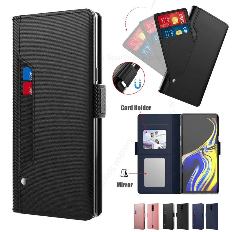

Funda For ZTE nubia Red Magic 8 Pro Plus Leather Flip Kickstand Case For Nubia Red Magic8 Pro Capa Mirror Card Slot Wallet Cover