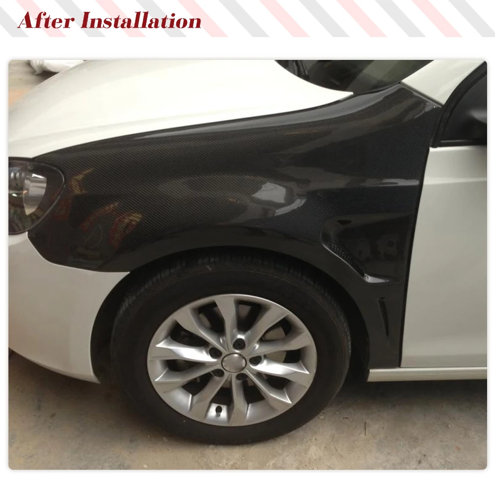 Передние боковые крылья из углеродного волокна автомобиля расширители для Volkswagen