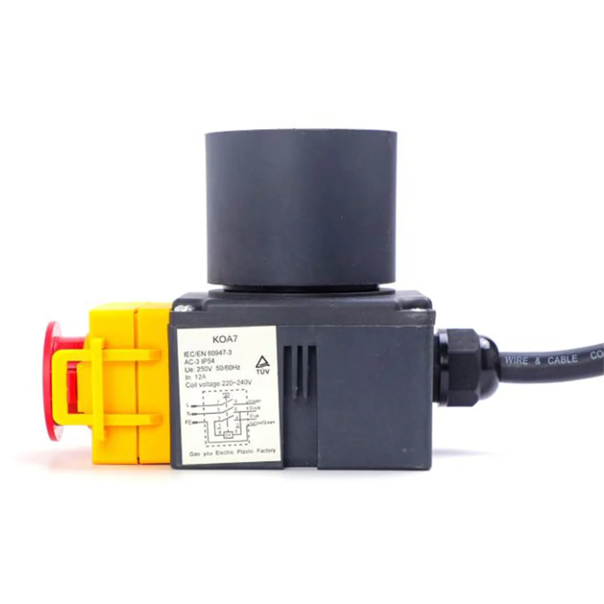 KOA7 250 В 16 А машина для раскалывания древесины соленоидный кнопочный