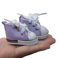 mini lace flats velcro sneakers shoes for dolls 5 30 cm fashion high top casual canvas shoes for 16 12inch bjd doll accessories