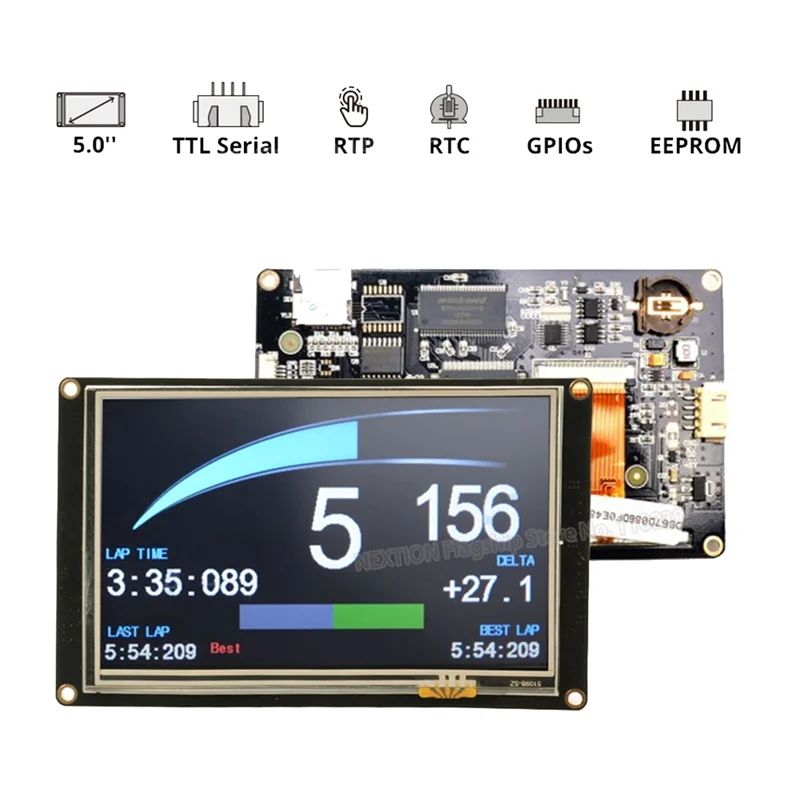 Nextion NX8048K050 5 0 дюймов Улучшенная серия HMI сенсорный дисплей Интеллектуальный USART UART
