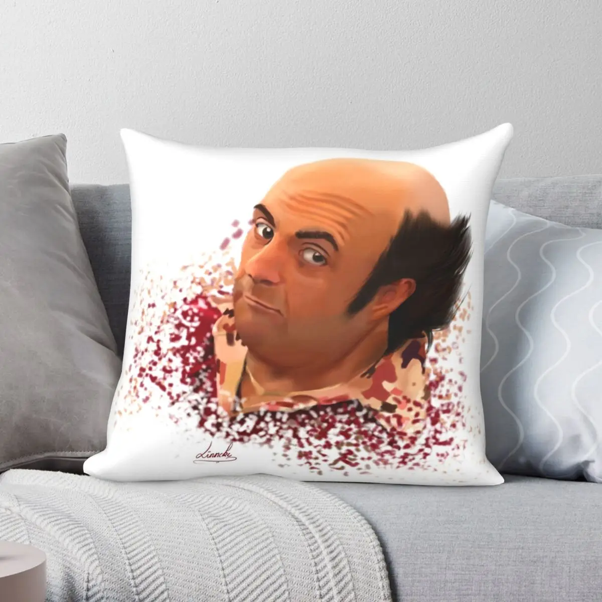 

Квадратная подушка Schwoz эскиз, искусственная Полиэстеровая льняная бархатная креативная декоративная Декоративная Подушка на молнии, искусственная подушка для дома