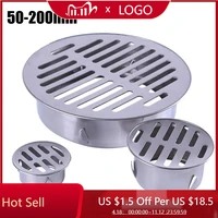 stainless steel bathroom drain cover hair catcher balcony drainage stopper plug garden outdoor roof anti blocking floor strainer