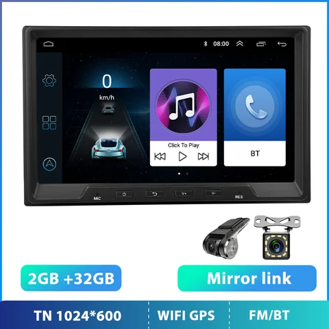 Podofo 24V грузовик GPS автомобильное радио 8 "Авторадио Мультимедиа плеер Android 10 стерео MP5 Bluetooth USB FM камера