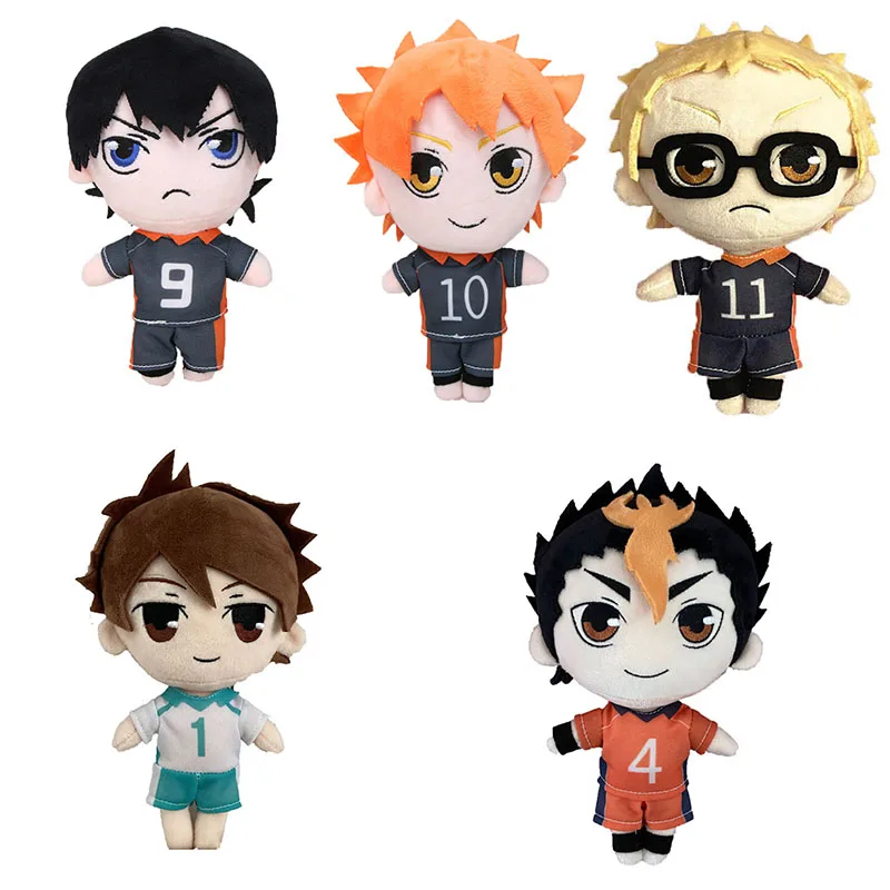 

20cm Haikyuu Plush Doll Anime Volleyball Soft Stuffed Doll Haikyuu!! #9 #10 Hinata Shoyo Tobio Kageyama Plush Pillow Kids Toy