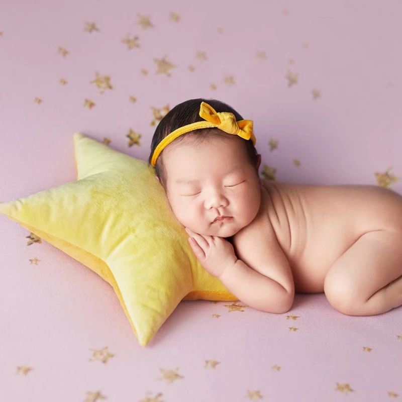 

8 Pcs/Set Newborn Photography Props Accessories Posing Pillow Stars Moon Background Fotografia Basket Filler Baby Photo Shooting