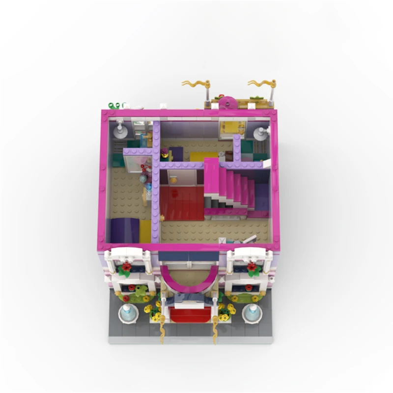 MOC-116595 знаменитый фильм городская улица вид HLC здание отеля модульный