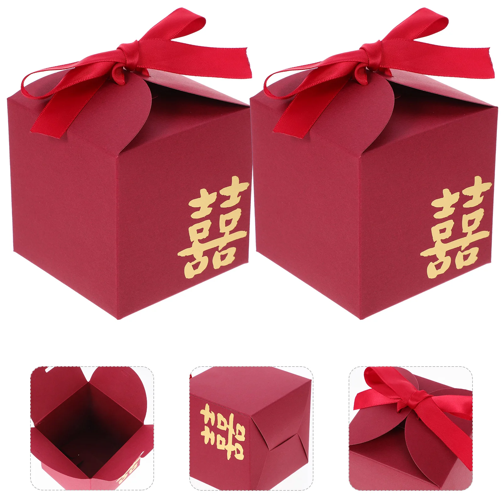 

20 Pcs Candy Box Maid Honour Gifts Wedding Party Supplies Snack Treat Container Paper Bridesmaid Japanese sweets to