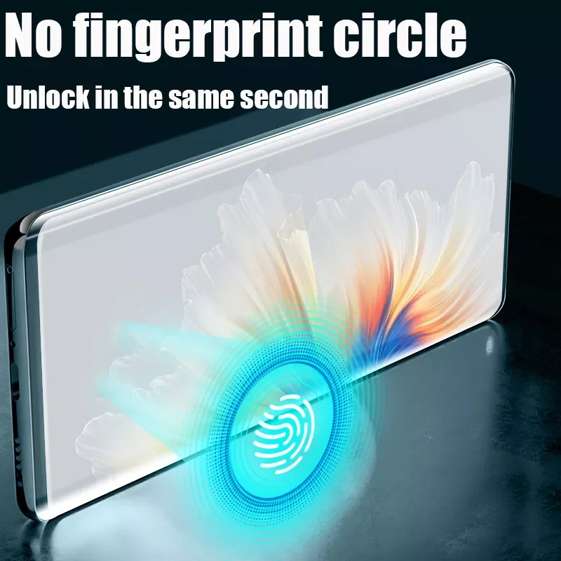 UV Tempered Glass For Xiaomi Mi MIX4 11 Ultra Pro Lite Screen Protector XiaoMi Note 10 No Round Hole Liquid Glue Full Cover