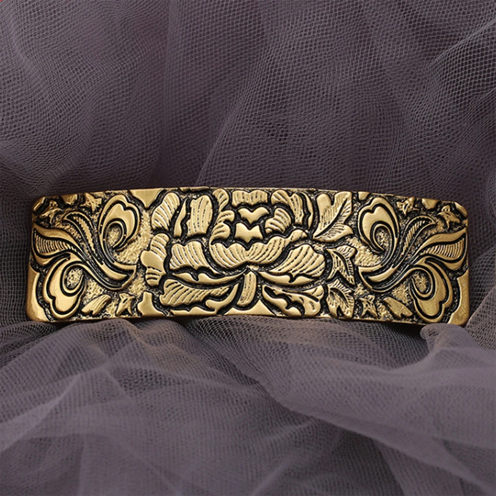 

4pcs/set Reteo Vintage Style Hair Clip For Women Gift Non Slip Vintage Carved Charming Alloy Gold Silver Color Hair Barrette