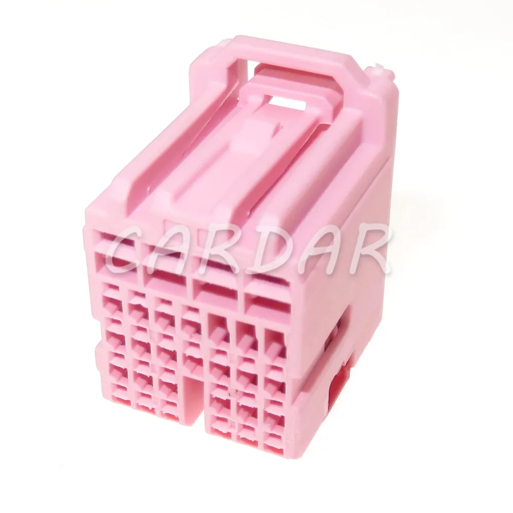 

1 Set 27 Pin Car Body Computer Module Cable Harness Socket 2098067-5 Pink Auto BCM Composite Connector
