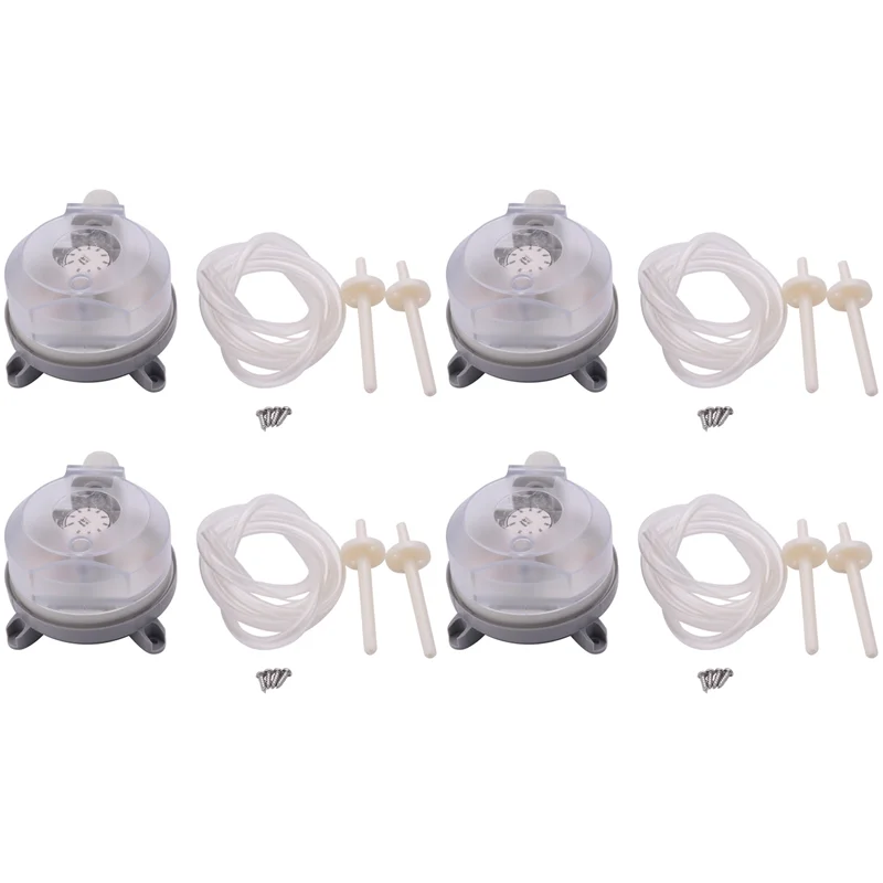 

4X Air Differential Pressure Switch 20-200Pa Adjustable Micro- Pressure Air Switch