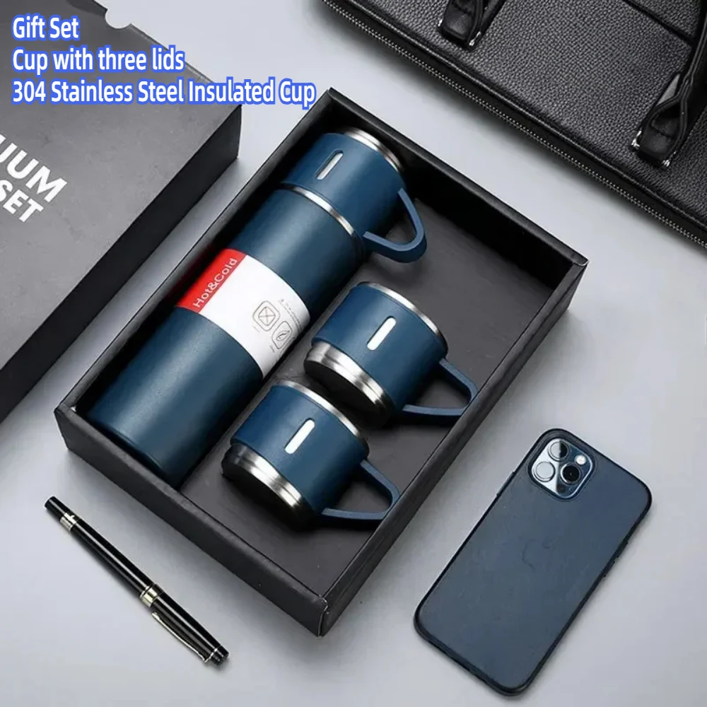 500 мл 304 вакуумный термос из нержавеющей стали подарочный набор офисный деловой