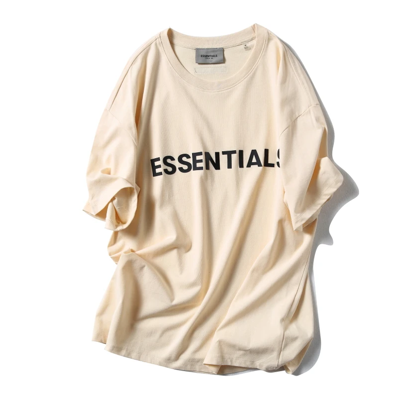 

Summer Fashion Men's Essentials T-Shirts 2022 High Quality 1:1 T Shirt High Street Hip-Hop Unisex 100% Cotton Streetwear T-Shirt