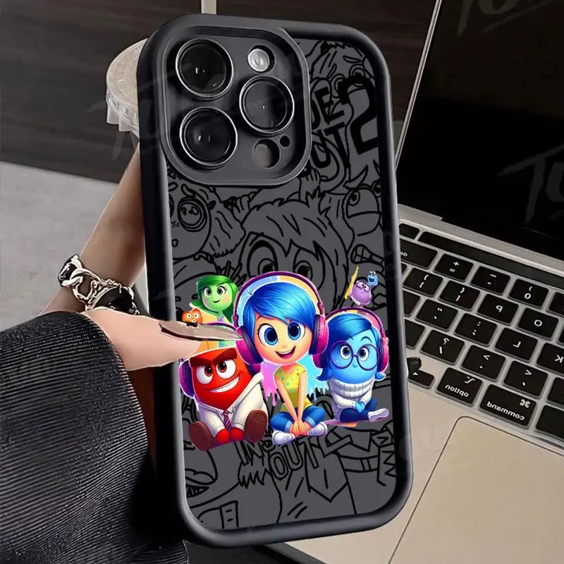 Disney Inside Out Vice Mente phone case for Apple iPhone 16 15 pro max 13 12 11plus 14 16promax 11 tpu fundas waterproof casos