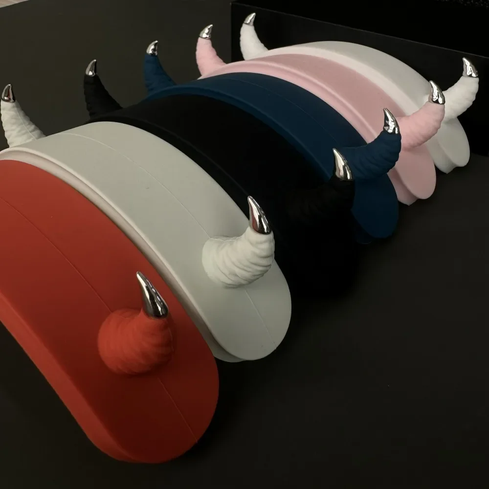 Новый чехол для AirPods Max с дизайном «Дьявольские рожки», аксессуар для наушников, черная накладка для AirPodMax, подарок в стиле Y2K (art.: 3920daebcefa6) - 3920daebcefa6