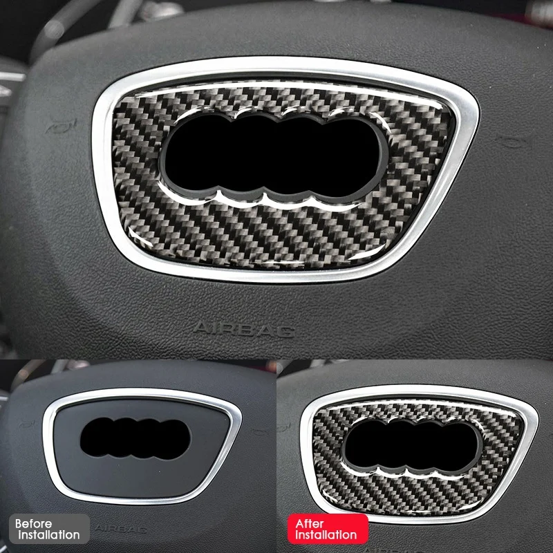 Автомобильное кольцо на руль из углеродного волокна отделка наклейка с