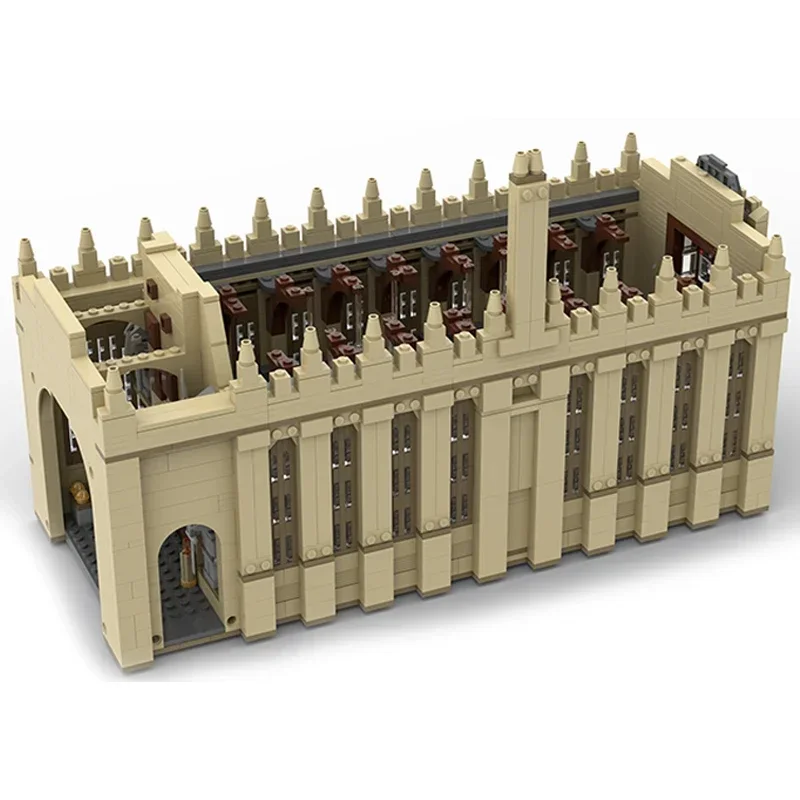 Moc Building Bricks Модель с видом на улицу Great Hall Технология Модульные блоки Праздничные