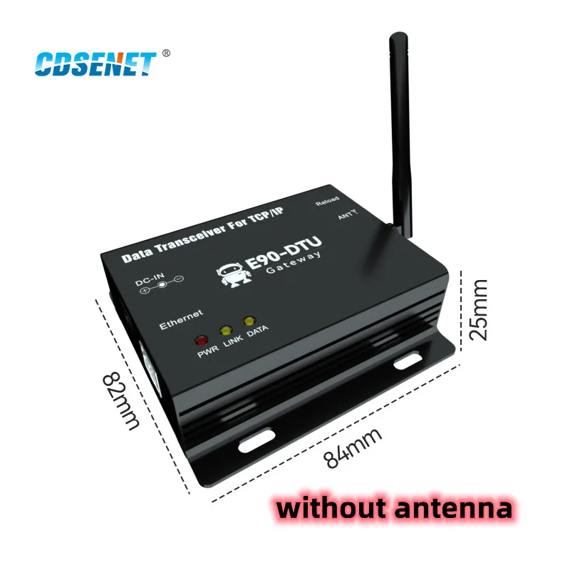 LoRa SX1268 Ethernet Wireless Modem 868MHz 915MHz 30dBm 10KM CDSENET E90-DTU(900SL30-ETH)-V2.0 Transparent Transmission Gateway