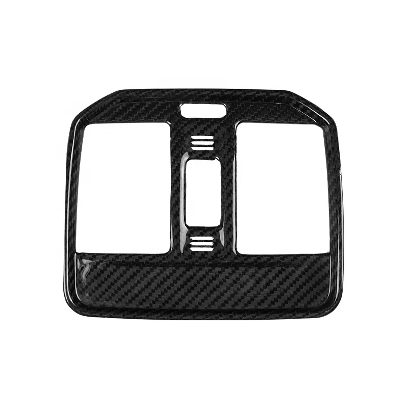 

Hot Selling Genuine Carbon Fiber Rear Seat Outlet Decoration Frame Cover Case Car Interior Vehicle Accessories 4 Porsches Macan