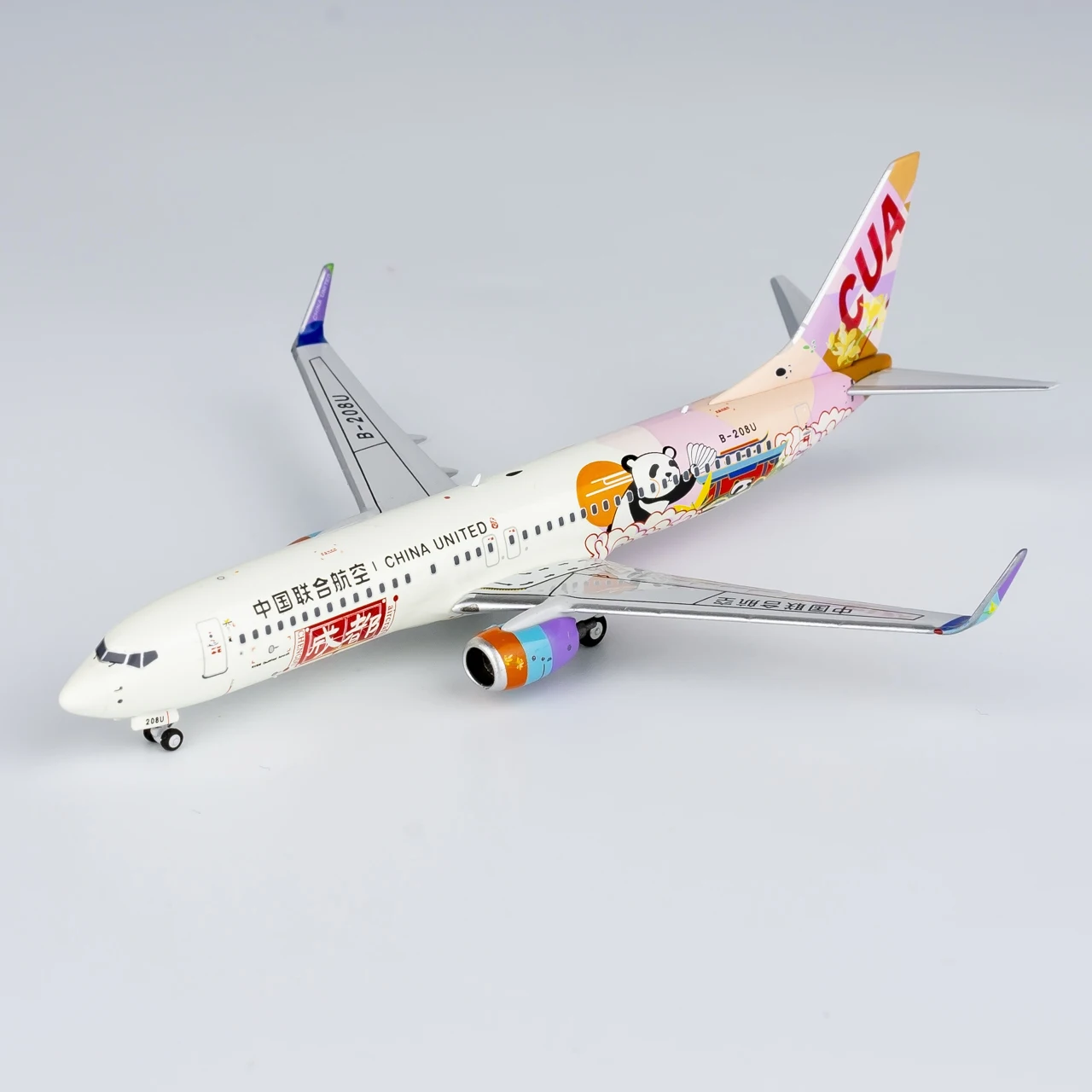 Коллекционный самолет из сплава 58221 подарок NG модель 1:400 China United Airlines Боинг литая