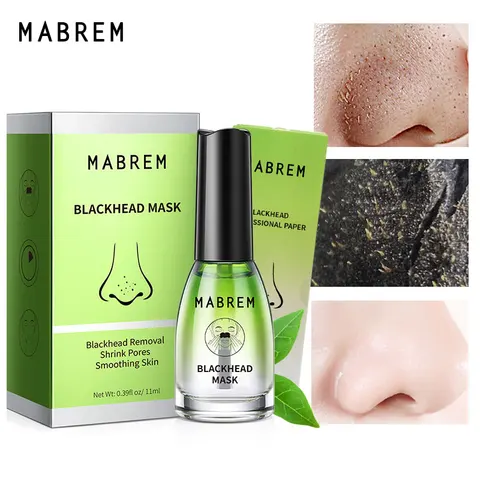 Маска для носа MABREM очищает поры, удаляет черные точки, отбеливает, глубокое очищение, контроль жирности, увлажнение, омоложение кожи, уход за лицом